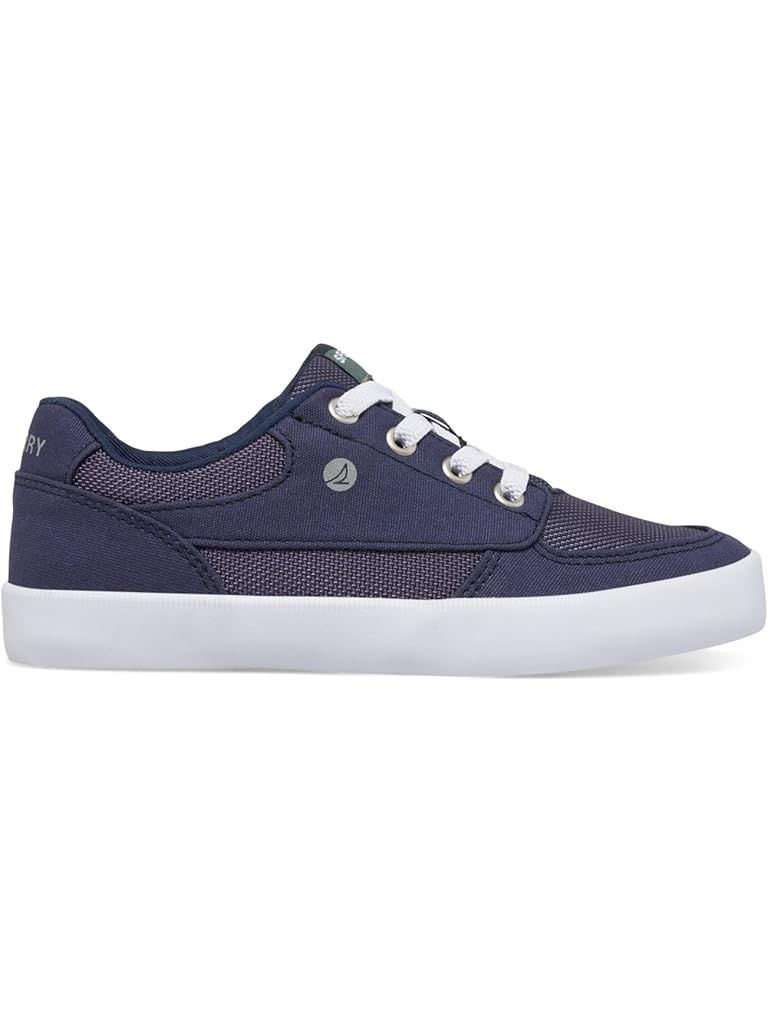Navy Sperry Kids Boardwalk Sneaker Washable (Little Kid/Big Kid)