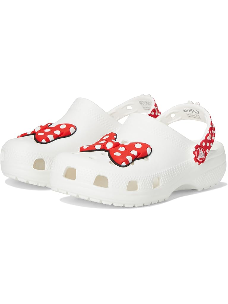 White Crocs Kids Disney Minnie Mouse&#8482; Classic Clog (Little Kid/Big Kid)