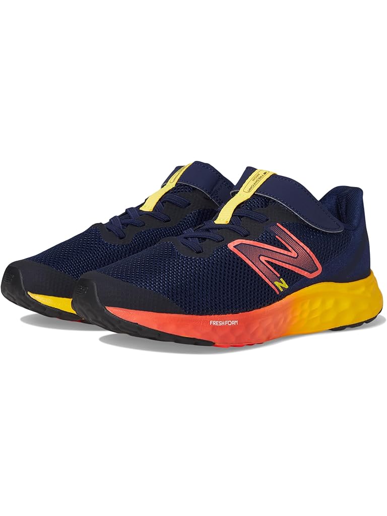 Multi New Balance Kids Fresh Foam Arishi v4 Bungee Lace with Hook-and-Loop Top Strap (Little Kid)